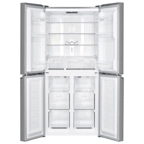 Lodówka z zamrażalnikiem dolnym Multi Door Total Full No Frost MPM-434-SBF-08 białe szkło MPM Lodówka z zamrażalnikiem dolnym Multi Door Total Full No Frost MPM-434-SBF-08 białe szkło MPM
