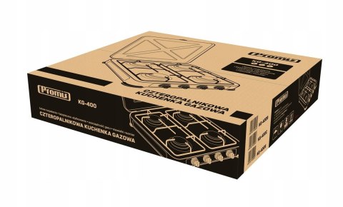 PROMIS KUCHENKA GAZOWA KG400C, 4-PALNIKOWA, CZARNA PROMIS PROMIS KUCHENKA GAZOWA KG400C, 4-PALNIKOWA, CZARNA PROMIS