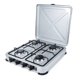 PROMIS KUCHENKA GAZOWA KG400S, 4-PALNIKOWA,SREBRNA PROMIS