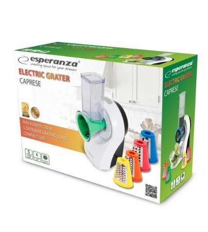 Szatkownica elektryczny Esperanza CAPRESE EKM026 (150W; kolor biały) Esperanza Szatkownica elektryczny Esperanza CAPRESE EKM026 (150W; kolor biały) Esperanza
