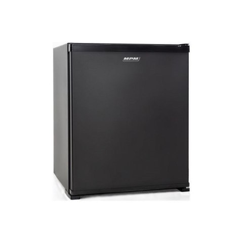 Bezszmerowy minibar termoelektryczny MPM-30-MBS-06/L z szklanym frontem czarny MPM Bezszmerowy minibar termoelektryczny MPM-30-MBS-06/L z szklanym frontem czarny MPM