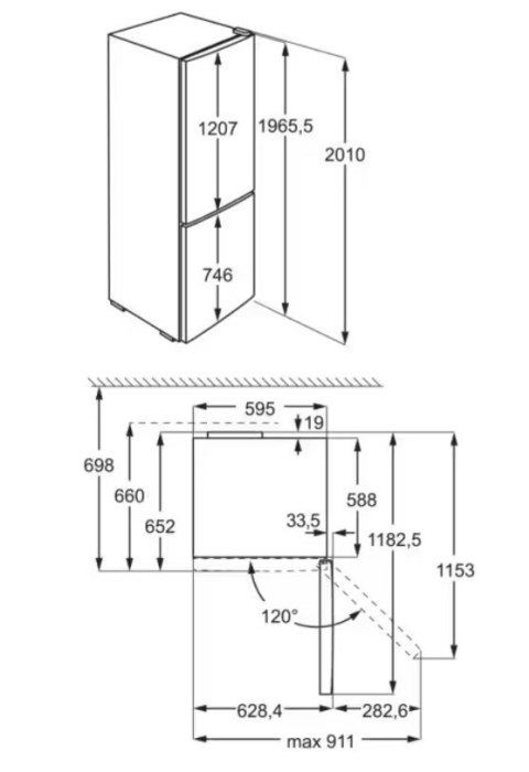 Chłodziarko-zamrażarka ELECTROLUX LNT7ME36G2 Electrolux Chłodziarko-zamrażarka ELECTROLUX LNT7ME36G2 Electrolux