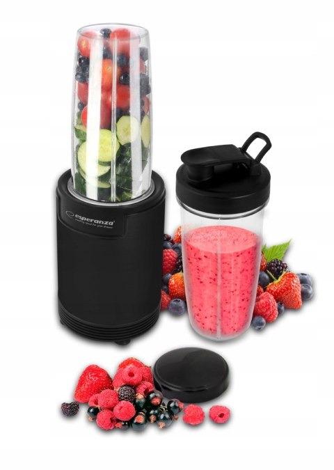 Blender smoothie Esperanza NUTRI SHOT EKM029 (700W; kolor czarny) Esperanza Blender smoothie Esperanza NUTRI SHOT EKM029 (700W; kolor czarny) Esperanza