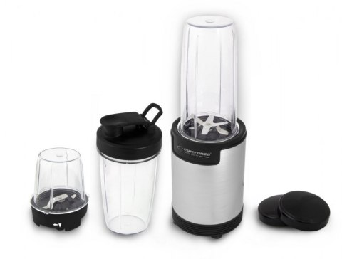 Blender sportowy do mielenia Esperanza NUTRI BOMB EKM030 (900W; kolor czarno-srebrny) Esperanza Blender sportowy do mielenia Esperanza NUTRI BOMB EKM030 (900W; kolor czarno-srebrny) Esperanza