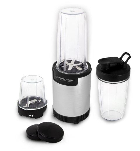 Blender sportowy do mielenia Esperanza NUTRI BOMB EKM030 (900W; kolor czarno-srebrny) Esperanza Blender sportowy do mielenia Esperanza NUTRI BOMB EKM030 (900W; kolor czarno-srebrny) Esperanza