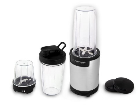 Blender sportowy do mielenia Esperanza NUTRI BOMB EKM030 (900W; kolor czarno-srebrny) Esperanza Blender sportowy do mielenia Esperanza NUTRI BOMB EKM030 (900W; kolor czarno-srebrny) Esperanza
