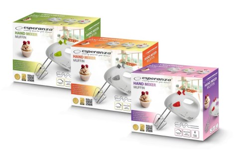 ESPERANZA MIKSER RĘCZNY MUFFIN SZARY 150W EKM007WE Esperanza ESPERANZA MIKSER RĘCZNY MUFFIN SZARY 150W EKM007WE Esperanza