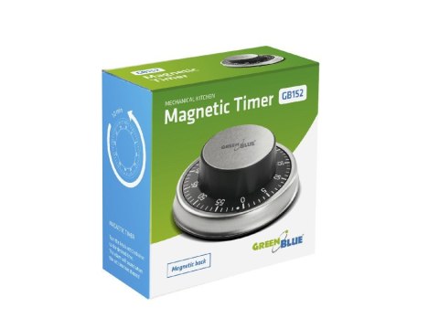 GREENBLUE MECHANICZNY TIMER STOPER MINUTNIK MAGNETYCZNY GB152 GreenBlue GREENBLUE MECHANICZNY TIMER STOPER MINUTNIK MAGNETYCZNY GB152 GreenBlue