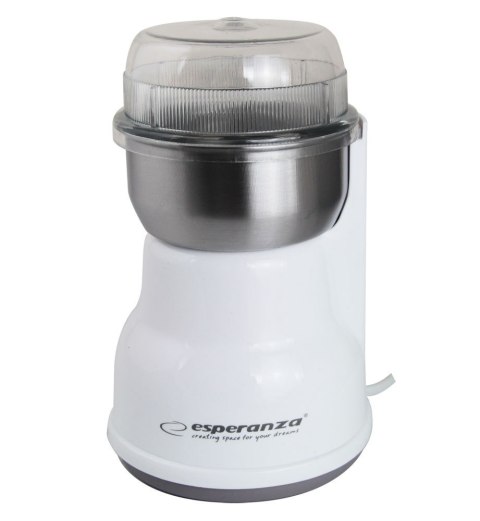 Młynek do kawy Esperanza Lungo EKC002W (160W; udarowy; kolor biały) Esperanza Młynek do kawy Esperanza Lungo EKC002W (160W; udarowy; kolor biały) Esperanza