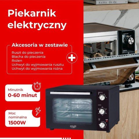 Piekarnik elektryczny ADLER AD 6025 Adler Piekarnik elektryczny ADLER AD 6025 Adler