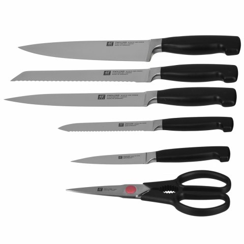 Zestaw noży ZWILLING Four Star 35145-000-0 (Blok samoostrzący, Nożyczki, Nóż x 5) ZWILLING Zestaw noży ZWILLING Four Star 35145-000-0 (Blok samoostrzący, Nożyczki, Nóż x 5) ZWILLING