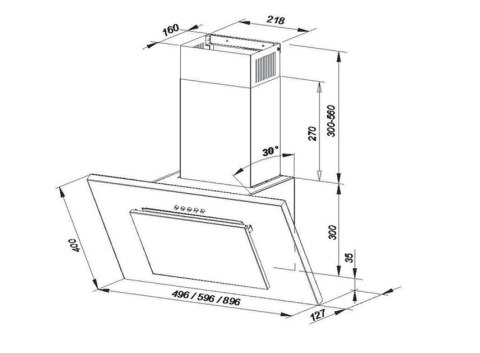 Okap MAAN Vertical P 2 50 biały MAAN Okap MAAN Vertical P 2 50 biały MAAN
