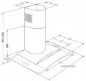 Okap kominowy AKPO WK-4 LARGO ECO 60 CZARNY (399,1 m3/h; 600mm; kolor czarny) AKPO