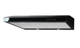Okap podszafkowy AKPO WK-7 K GLASS 50 CZARNY/CZARNE SZKŁO (50 cm szer., kolor czarny, front czarne szkło) AKPO