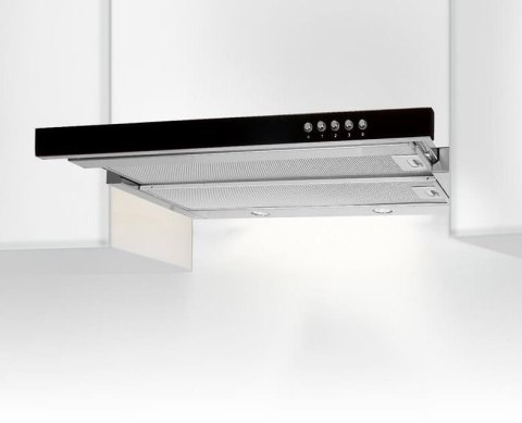 Okap podszafkowy teleskopowy AKPO WK-7 LIGHT GLASS 50 INOX CZARNY (500mm; kolor inox, front czarne szkło) AKPO Okap podszafkowy teleskopowy AKPO WK-7 LIGHT GLASS 50 INOX CZARNY (500mm; kolor inox, front czarne szkło) AKPO