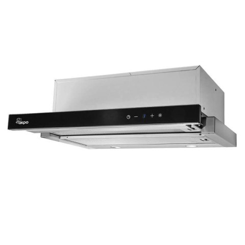 Okap teleskopowy AKPO WK-7 LIGHT GLASS TOUCH 60 INOX CZARNY (front czarne szkło, dotykowy) AKPO Okap teleskopowy AKPO WK-7 LIGHT GLASS TOUCH 60 INOX CZARNY (front czarne szkło, dotykowy) AKPO