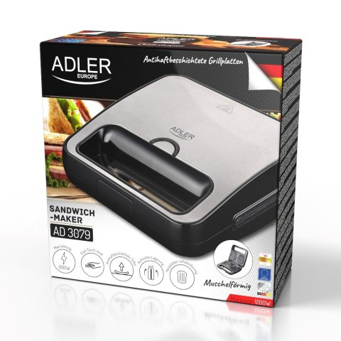 Opiekacz do kanapek ADLER AD 3079 Adler Opiekacz do kanapek ADLER AD 3079 Adler