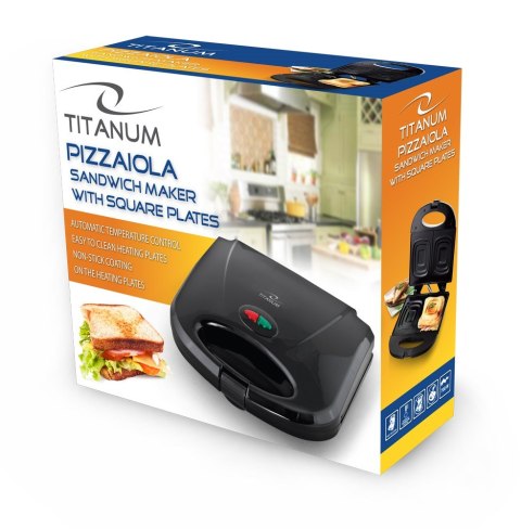 Opiekacz do kanapek Esperanza Pizzaiola TKT005K (700W; kolor czarny) Esperanza Opiekacz do kanapek Esperanza Pizzaiola TKT005K (700W; kolor czarny) Esperanza