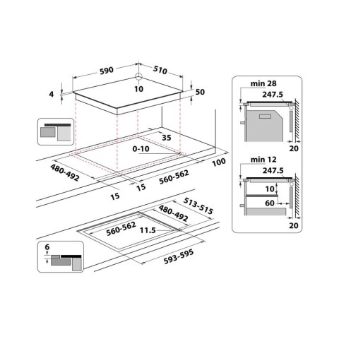 Płyta indukcyjna WHIRLPOOL WS Q2160 NE Whirlpool Płyta indukcyjna WHIRLPOOL WS Q2160 NE Whirlpool