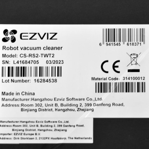 Odkurzacz Robot EZVIZ CS-RS2-TWT2 Ezviz Odkurzacz Robot EZVIZ CS-RS2-TWT2 Ezviz