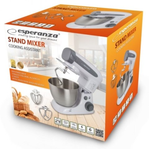 Robot kuchenny planetarny Esperanza COOKING ASSISTANT EKM024 (800W) Esperanza Robot kuchenny planetarny Esperanza COOKING ASSISTANT EKM024 (800W) Esperanza