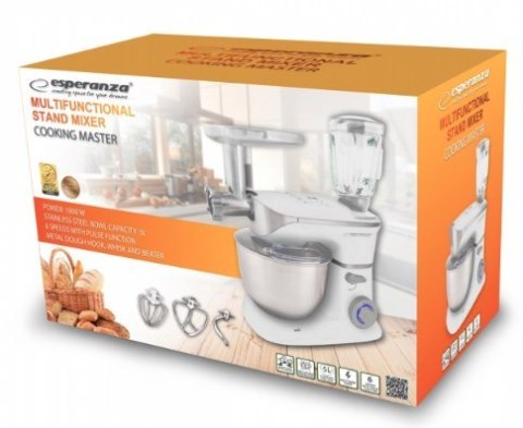 Robot kuchenny planetarny do mielenia Esperanza COOKING MASTER EKM025 (1000W) Esperanza Robot kuchenny planetarny do mielenia Esperanza COOKING MASTER EKM025 (1000W) Esperanza