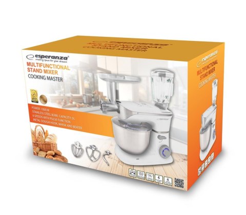 Robot kuchenny planetarny do mielenia Esperanza COOKING MASTER EKM025 (1000W) Esperanza Robot kuchenny planetarny do mielenia Esperanza COOKING MASTER EKM025 (1000W) Esperanza