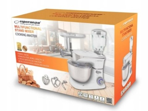 Robot kuchenny planetarny do mielenia Esperanza COOKING MASTER EKM025 (1000W) Esperanza Robot kuchenny planetarny do mielenia Esperanza COOKING MASTER EKM025 (1000W) Esperanza