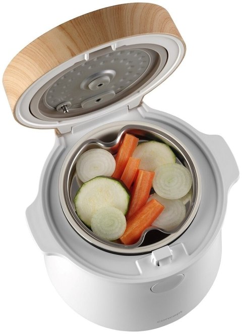 Ryżowar Ryżowar 1,5 l biały/drewno RE3030 CONCEPT CONCEPT Ryżowar Ryżowar 1,5 l biały/drewno RE3030 CONCEPT CONCEPT