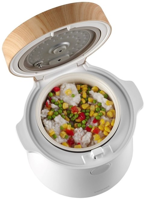 Ryżowar Ryżowar 1,5 l biały/drewno RE3030 CONCEPT CONCEPT Ryżowar Ryżowar 1,5 l biały/drewno RE3030 CONCEPT CONCEPT