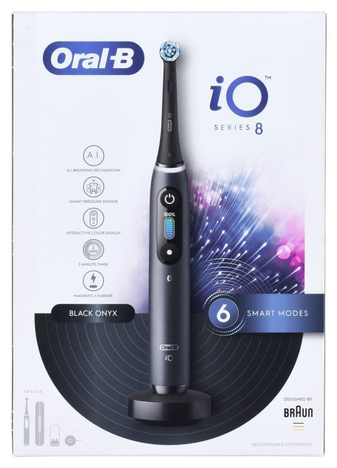 Braun Oral-B szczoteczka elektryczna iO8 BLACK Braun Braun Oral-B szczoteczka elektryczna iO8 BLACK Braun