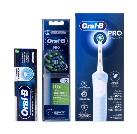 Oral-B Vitality Pro + Pasta + 2 końcówki Braun Oral-B Vitality Pro + Pasta + 2 końcówki Braun