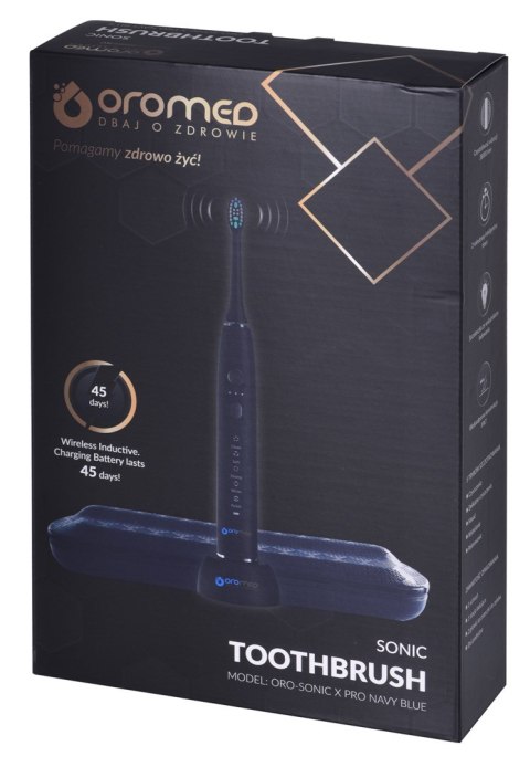 Soniczna szczoteczka ORO-SONIC X PRO NAVY BLUE Oromed Soniczna szczoteczka ORO-SONIC X PRO NAVY BLUE Oromed