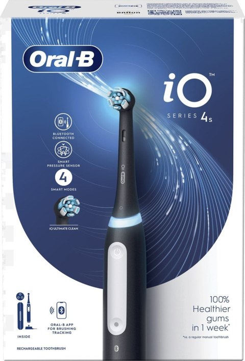 Szczoteczka elektryczna Oral-B iO4s Matt Black Braun Szczoteczka elektryczna Oral-B iO4s Matt Black Braun