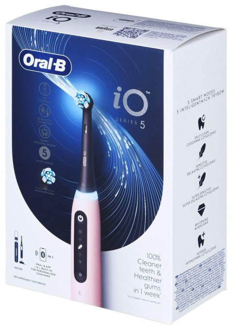Szczoteczka elektyczna Oral-B iO5 Pink Braun Szczoteczka elektyczna Oral-B iO5 Pink Braun