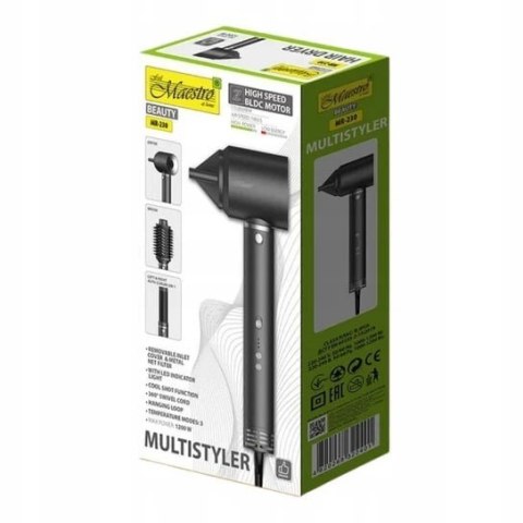 Multistyler / zestaw do pielęgnacji włosów 3w1 MAESTRO MR-230 Maestro Multistyler / zestaw do pielęgnacji włosów 3w1 MAESTRO MR-230 Maestro