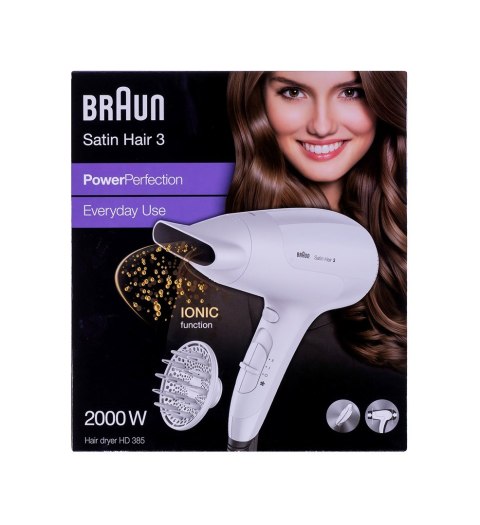 Suszarka do włosów BRAUN BRHD385E Braun Suszarka do włosów BRAUN BRHD385E Braun