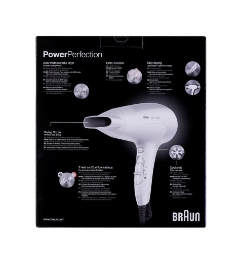 Suszarka do włosów BRAUN BRHD385E Braun Suszarka do włosów BRAUN BRHD385E Braun