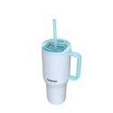 Kubek termiczny z teleskopową słomką Kambukka Rio Tumbler 950ml Frosty Coconut Kambukka