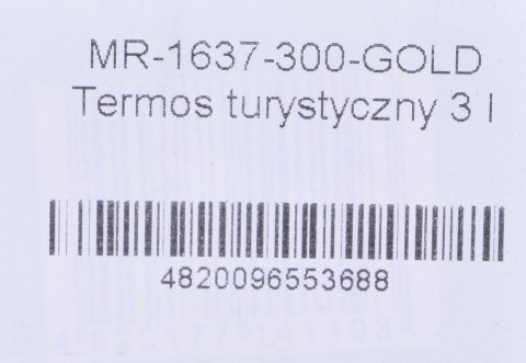 Termos turystyczny 3 l MR-1637-300-GOLD Maestro Maestro Termos turystyczny 3 l MR-1637-300-GOLD Maestro Maestro