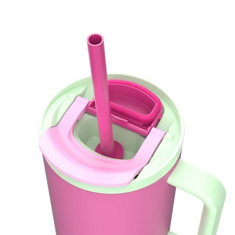 Kubek termiczny z teleskopową słomką Kambukka Rio Tumbler 950ml Bubblegum Mint Kambukka Kubek termiczny z teleskopową słomką Kambukka Rio Tumbler 950ml Bubblegum Mint Kambukka