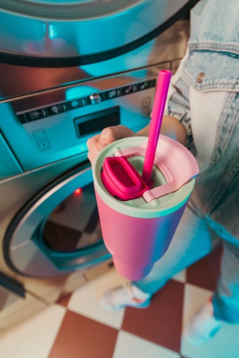 Kubek termiczny z teleskopową słomką Kambukka Rio Tumbler 950ml Bubblegum Mint Kambukka Kubek termiczny z teleskopową słomką Kambukka Rio Tumbler 950ml Bubblegum Mint Kambukka