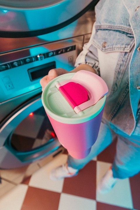 Kubek termiczny z teleskopową słomką Kambukka Rio Tumbler 950ml Bubblegum Mint Kambukka Kubek termiczny z teleskopową słomką Kambukka Rio Tumbler 950ml Bubblegum Mint Kambukka