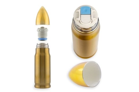 Termos Bullet Brass nabój 350 ml FROSTER Termos Bullet Brass nabój 350 ml FROSTER