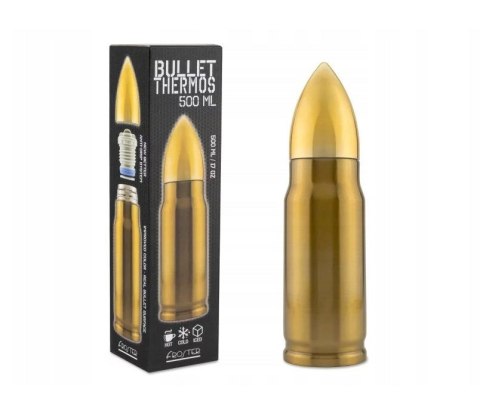 Termos Bullet Brass nabój 500 ml FROSTER Termos Bullet Brass nabój 500 ml FROSTER