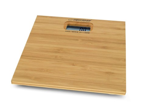Waga łazienkowa Esperanza Bamboo EBS012 (kolor brązowy) Esperanza Waga łazienkowa Esperanza Bamboo EBS012 (kolor brązowy) Esperanza