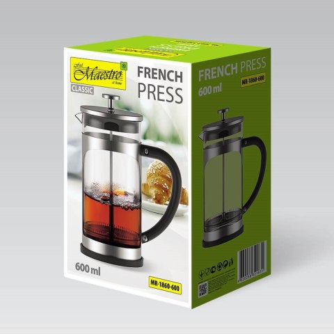 Prasa francuska MAESTRO 600ML MR-1860-600 Maestro Prasa francuska MAESTRO 600ML MR-1860-600 Maestro