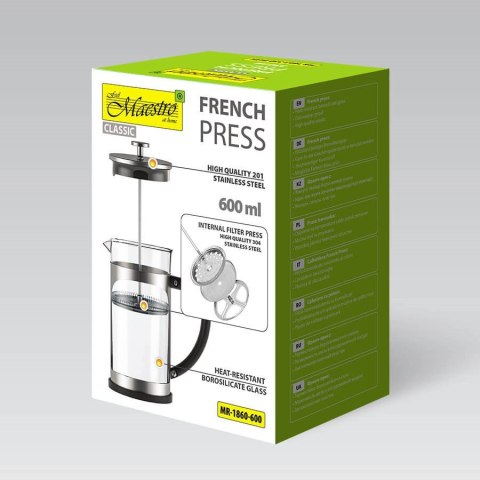 Prasa francuska MAESTRO 600ML MR-1860-600 Maestro Prasa francuska MAESTRO 600ML MR-1860-600 Maestro