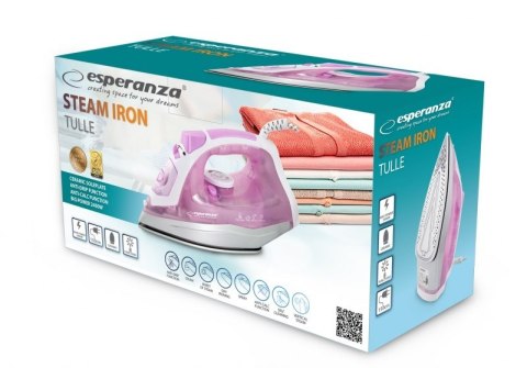 Żelazko parowe Esperanza TULLE EHI004 (2400W; kolor biały) Esperanza Żelazko parowe Esperanza TULLE EHI004 (2400W; kolor biały) Esperanza