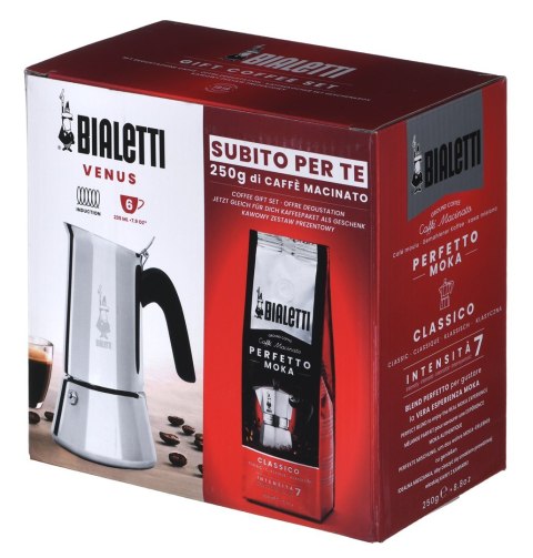 Zestaw kawiarka New Venus 6 + Perfetto Moka Classic BIALETTI